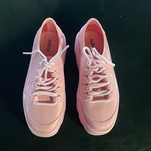 Melissa - Womens Kick Off Ad Sneaker, size 7 US womens, color pink.